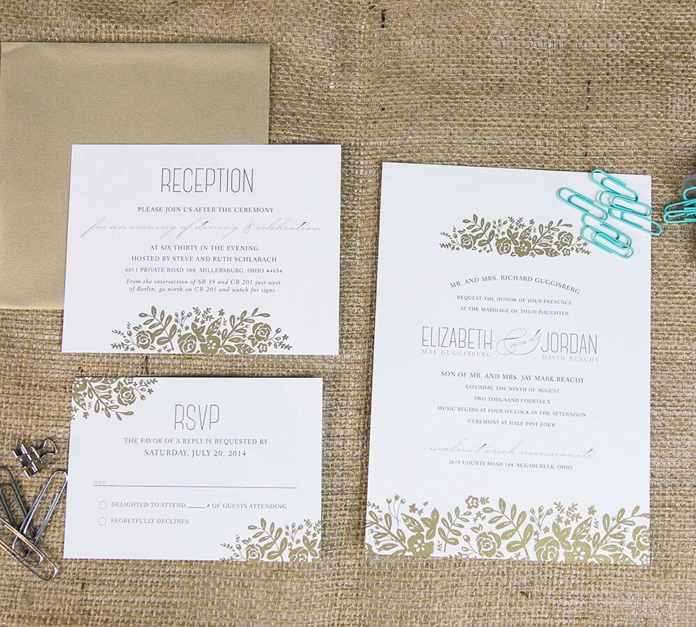 Digital Printed wedding invitations